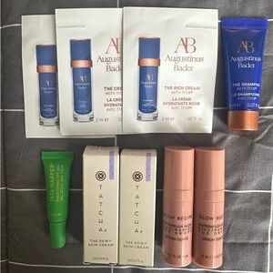Augustinus Bader, Tatcha, Tata Harper and Glow Recipe Skincare Set - Brand New.
